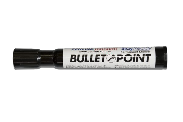 bullet point marker pen
